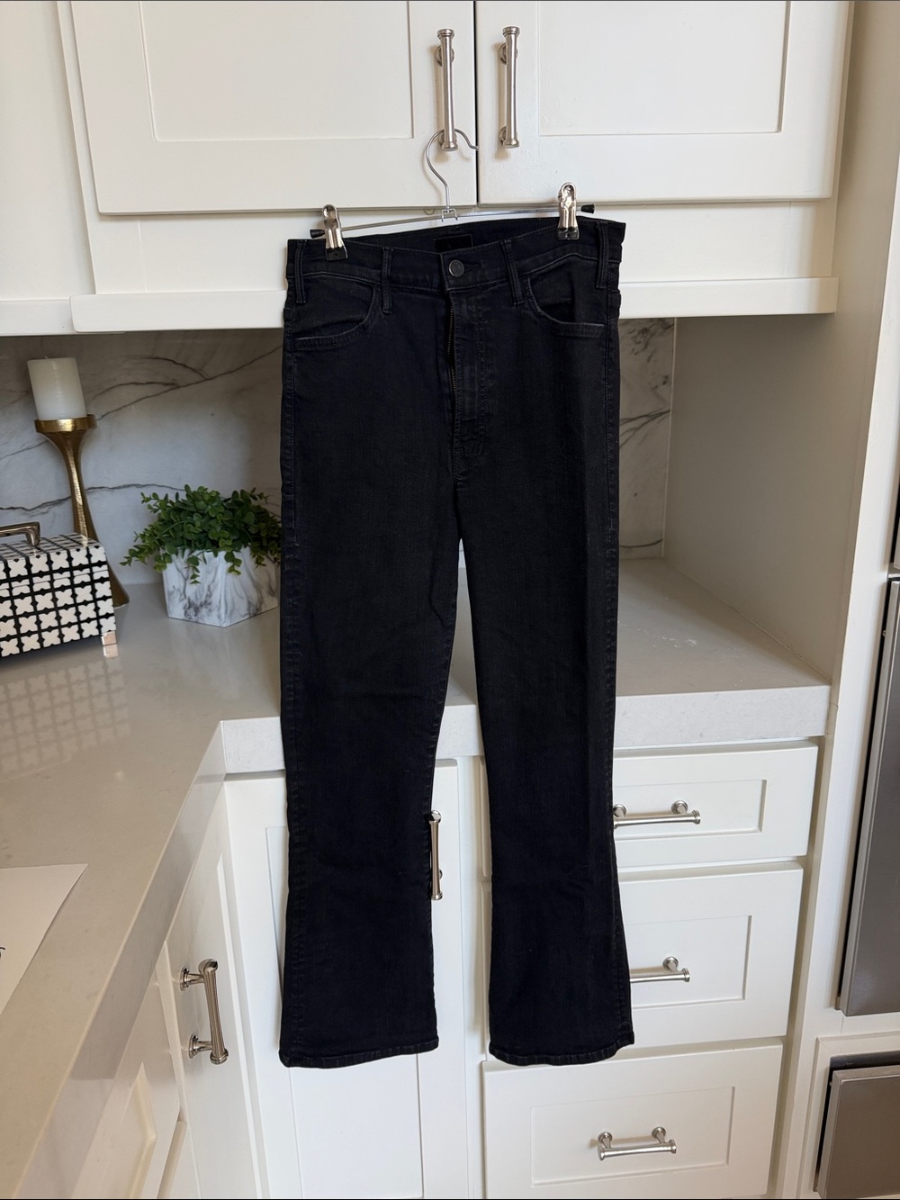 MOTHER The Hustler black jeans